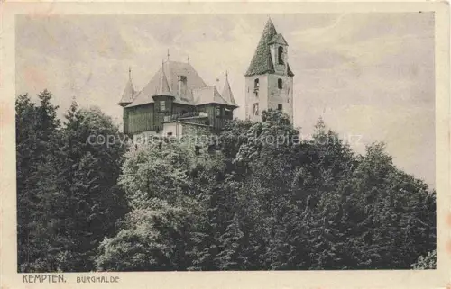 AK / Ansichtskarte KEMPTEN Allgaeu Bayern Burghalde Feldpost