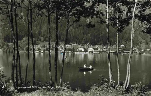 AK / Ansichtskarte Feld am See Villach Kaernten AT Alpenseebad Bootspartie