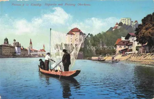 AK / Ansichtskarte PAssAU a la Venedig Ilspartie mit Festung Oberhaus