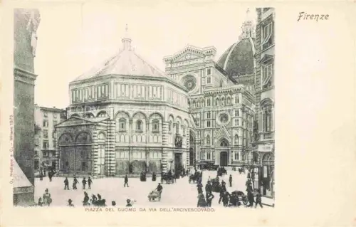 AK / Ansichtskarte FIRENZE Florence Florenz Toscana IT Piazza del Duomo da Via dell'Arcivescovado