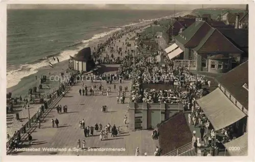 AK / Ansichtskarte WESTERLAND Sylt Strandpromenade
