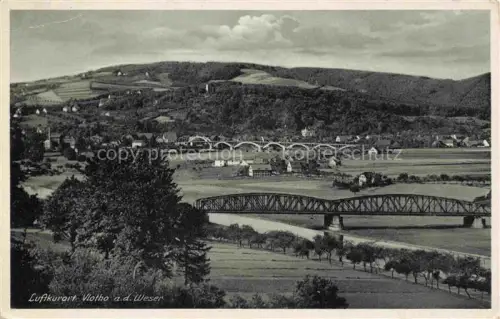 AK / Ansichtskarte Vlotho Weserpartie Panorama