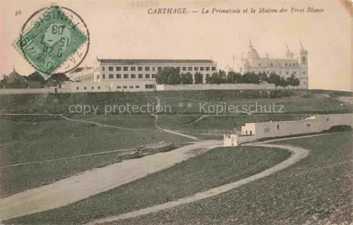 AK / Ansichtskarte Carthage  Karthago Carthago Tunesie La Primatiale et la Maison des Peres Blancs