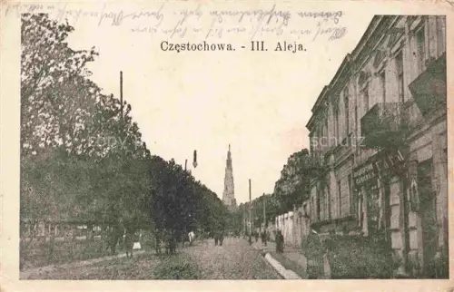 AK / Ansichtskarte CZESTOCHOWA Tschenstochau PL III. Aleja Feldpost
