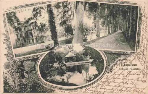 AK / Ansichtskarte Ruprechtsau Strasbourg 67 Bas-Rhin Schloss Pourtalès Parkanlagen Teich Pavillon