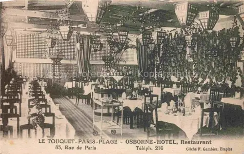 AK / Ansichtskarte LE TOUQUET-PARIS-PLAGE 62 Pas-de-Calais Osborne Hotel Restaurant