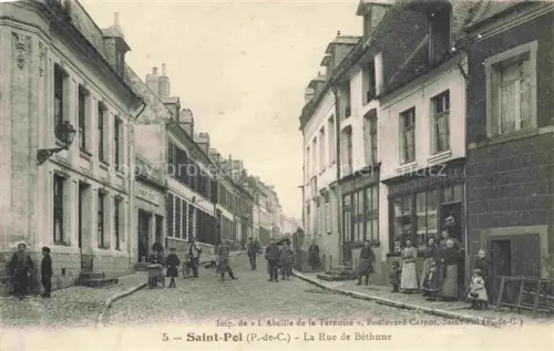 AK / Ansichtskarte Saint-Pol -sur-Ternoise 62 Pas-de-Calais Rue de Béthune