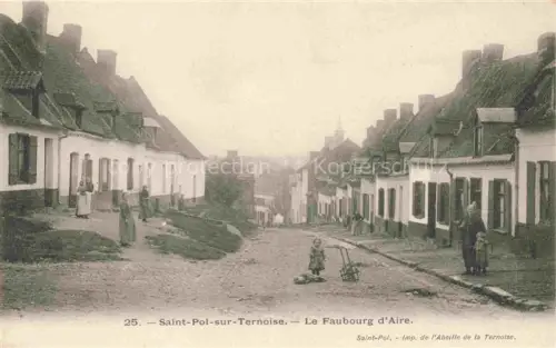 AK / Ansichtskarte Saint-Pol -sur-Ternoise 62 Pas-de-Calais Le Faubourg d'Aire