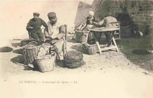 AK / Ansichtskarte Le Portel Boulogne-sur-Mer 62 Pas-de-Calais L'amorcage des lignes