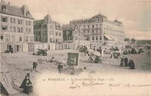 AK / Ansichtskarte WIMEREUX Boulogne-sur-Mer 62 Pas-de-Calais Grand Hôtel et la plage