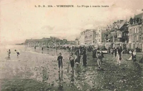 AK / Ansichtskarte WIMEREUX Boulogne-sur-Mer 62 Pas-de-Calais La plage à marée haute