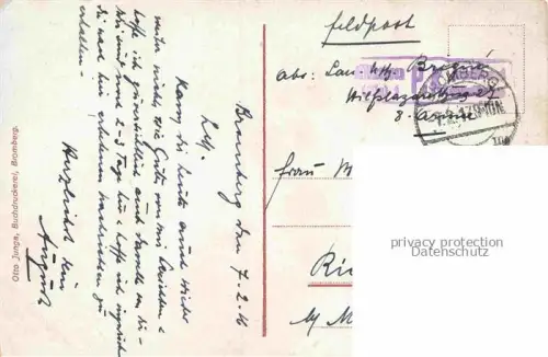 AK / Ansichtskarte Bromberg  Brahe Westpreussen BYDGOSZCZ PL Alte Feuerwache Feldpost