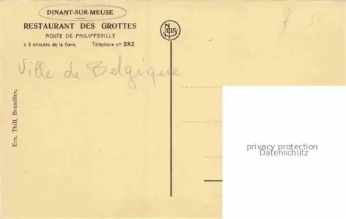 AK / Ansichtskarte Dinant-sur Meuse Belgie Restaurant des Grottes