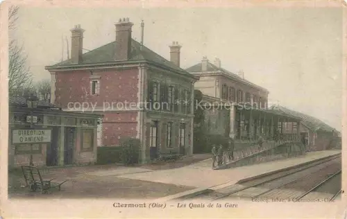 AK / Ansichtskarte Clermont 60 Oise Les quais de la gare