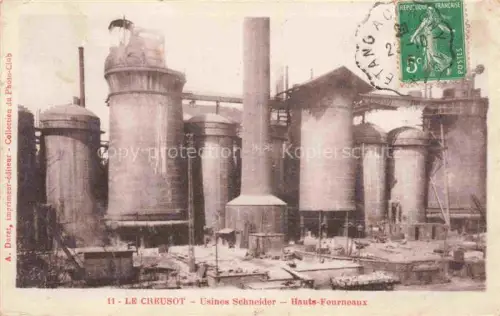 AK / Ansichtskarte Le Creusot AUTUN 71 Saone-et-Loire Usines Schneider Hauts-Fourneaux