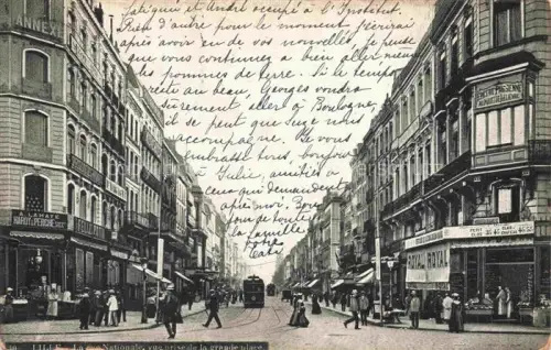 AK / Ansichtskarte LILLE 59 Nord Rue Nationale vue prise de la Grande Place