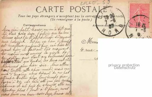 AK / Ansichtskarte LILLE 59 Nord Rue Nationale vue prise de la Grande Place