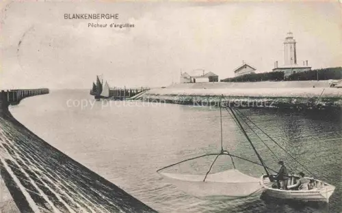 AK / Ansichtskarte Blankenberghe BLANKENBERGE Belgie Pêcheur d'anguilles
