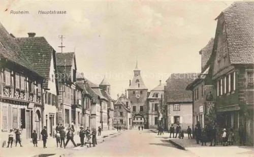 AK / Ansichtskarte Rosheim Molsheim Alsace 67 Bas-Rhin Hauptstrasse