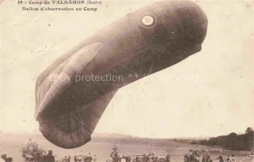 AK / Ansichtskarte Valdahon Le Valdahan Besancon 25 Doubs Ballon d'observation au camp