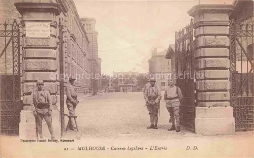 AK / Ansichtskarte MULHOUSE Muehlhausen 68 Alsace Entrée de la Caserne Lejebvre