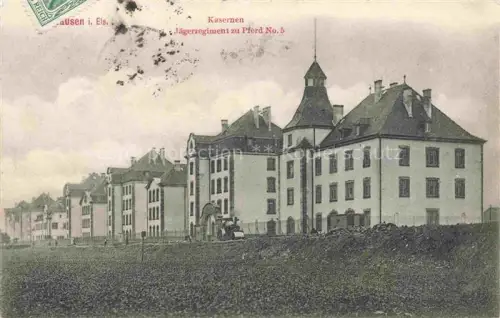 AK / Ansichtskarte Muelhausen Elsass Kasernen Jaegerregiment zu Pferd No. 5