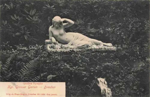 AK / Ansichtskarte DRESDEN Elbe Quellen Nymphe Kgl Grosser Garten