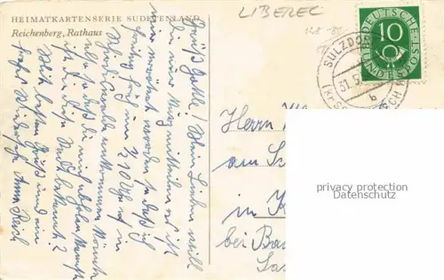 AK / Ansichtskarte Reichenberg  LIBEREC Boehmen CZ Rathaus