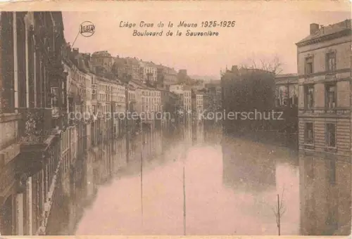 AK / Ansichtskarte LIEGE  Luettich Luik Belgie Crue de la Meuse 1925-26 Boulevard de la Sauveniere