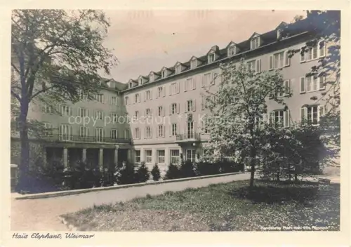 AK / Ansichtskarte WEIMAR  Thueringen Haus Elephant
