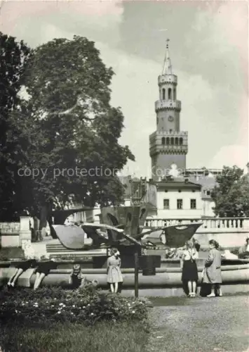 AK / Ansichtskarte OPOLE  Oppeln Oberschlesien PL Fontanna przy pl Wolnosci