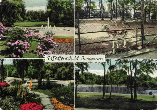 AK / Ansichtskarte Wattenscheid BOCHUM Stadtgarten Tiergehege Gondelteich