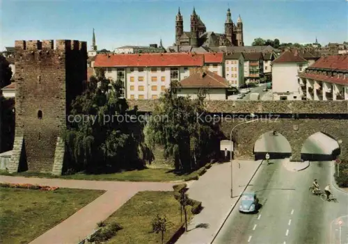 AK / Ansichtskarte WORMS Rhein Stadtmauer Kirche