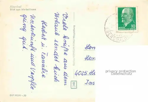 AK / Ansichtskarte Altenhof Werbellinsee Barnim Brandenburg Seepanorama