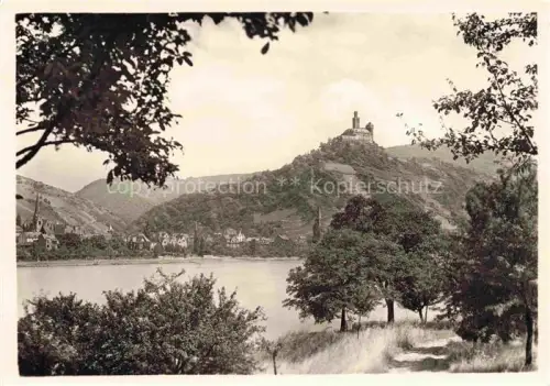 AK / Ansichtskarte Braubach Rhein Panorama mit Marksburg