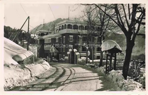 AK / Ansichtskarte Arveyes AIGLE VD Hôtel Montésano en hiver