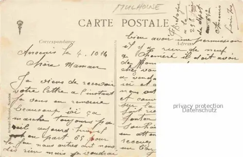 AK / Ansichtskarte MULHOUSE Muehlhausen 68 Alsace La Guerre Alsace Lorraine Schlachtfeld 1. Weltkrieg Kuenstlerkarte