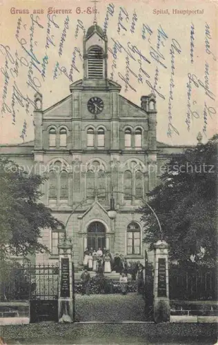 AK / Ansichtskarte Sierenz Sierentz MULHOUSE 68 Haut-Rhin Spital Hauptportal