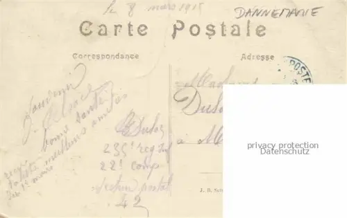 AK / Ansichtskarte DANNEMARIE  Dammerkirch Alsace 68 Haut-Rhin Défilé de nos troupes devant la Mairie