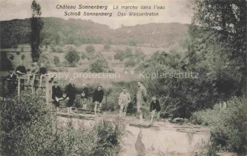 AK / Ansichtskarte Sonnenberg Chateau Carspach Karspach Altkirch 68 Haut-Rhin Schloss Sonnenberg Wassertreten
