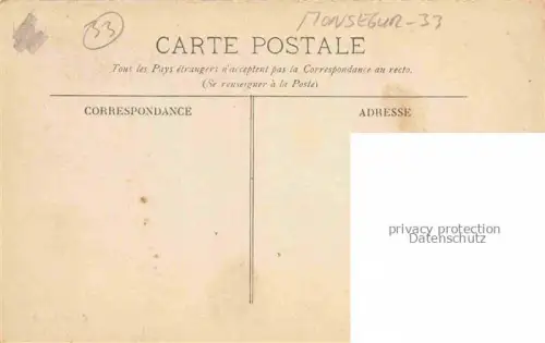 AK / Ansichtskarte Monsegur Langon 33 Gironde Fédération des Patronages Colonie Gachon Groupe
