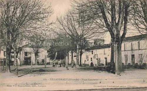AK / Ansichtskarte Villandraut 33 Gironde Place Gambetta