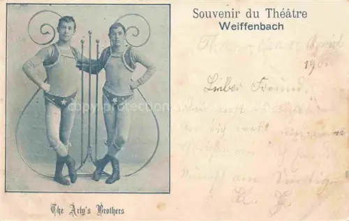 AK / Ansichtskarte Weiffenbach Theatre Thann 68 Haut-Rhin Souvenir du Théâtre The Arly's Brothers