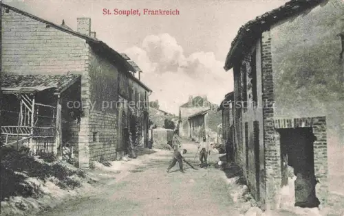 AK / Ansichtskarte St-Souplet CAMBRAI 59 Nord Ruines Grande Guerre Truemmer 1. Weltkrieg