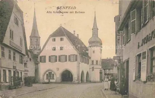 AK / Ansichtskarte Benfeld Selestat-Erstein 67 Alsace Alte Schlossgasse mit Rathaus