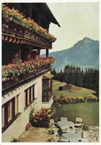 AK / Ansichtskarte Sonthofen Allgaeu Bayern Berghotel Allgaeuer Berghof mit Alpe Eck