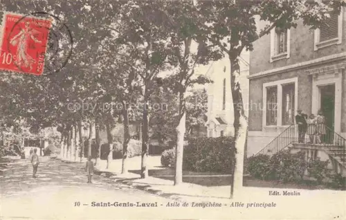 AK / Ansichtskarte Saint-Genis-Laval Asile de Longchêne Allée Principale