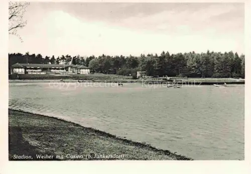 AK / Ansichtskarte Junkersdorf  Rheinland KoeLN NRW Stadion Weiher mit Casino