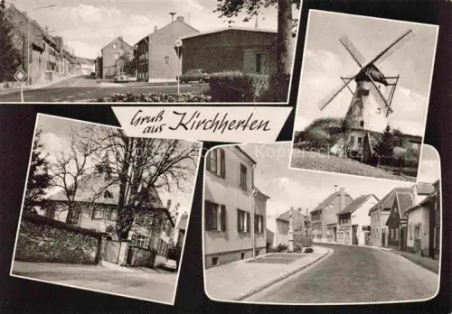 AK / Ansichtskarte Kirchherten Bedburg NRW Hauptstrasse Windmuehle Gasthof