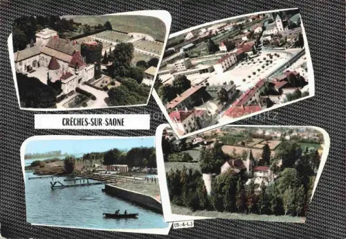 AK / Ansichtskarte Creches-sur-Saone MACON 71 Saone-et-Loire Vues d'ensemble aérienne